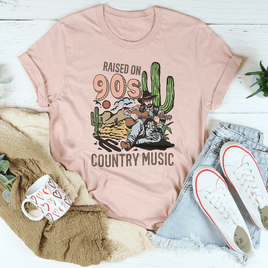 Raised On Country Music Tee-1