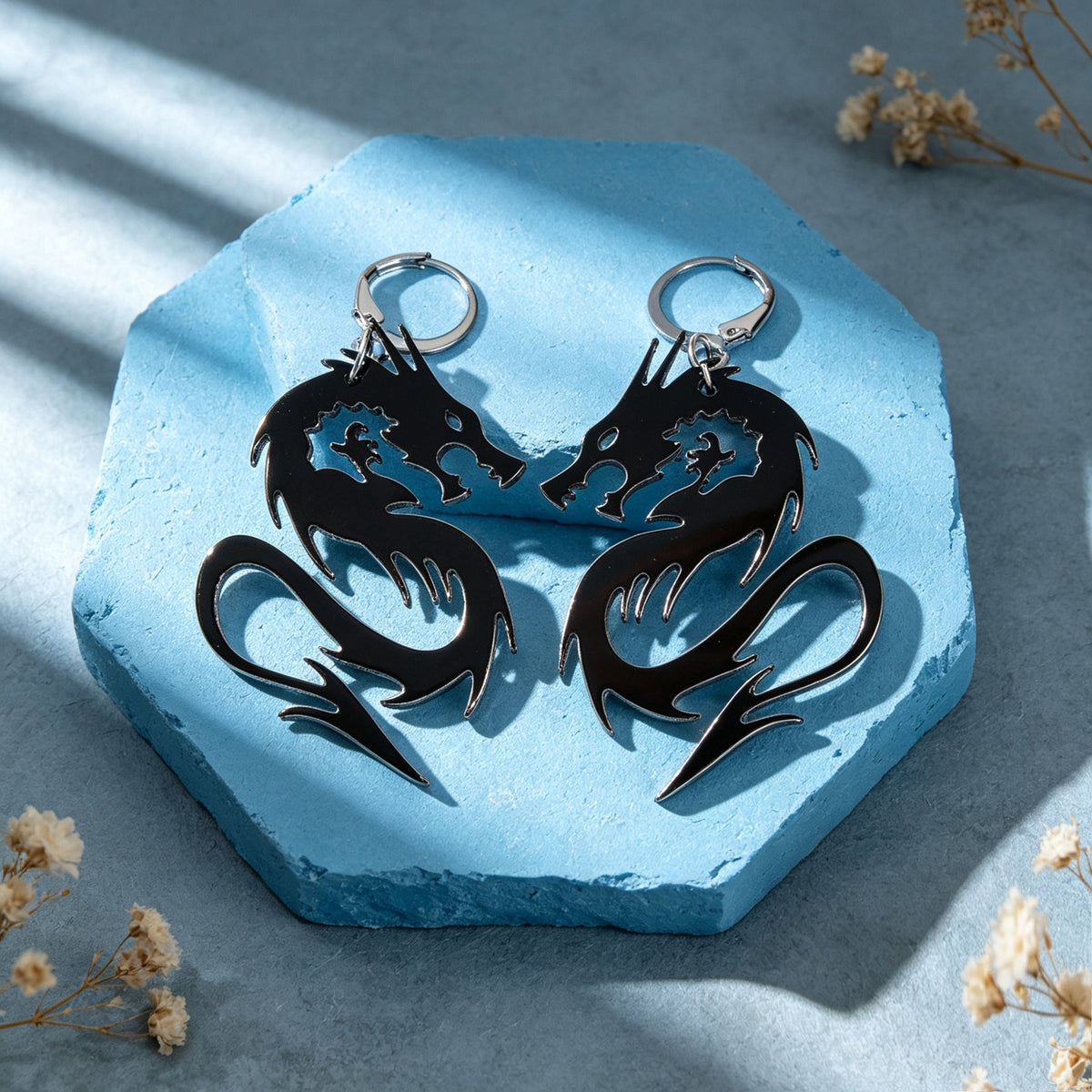 Dragon Scale Drop Earrings