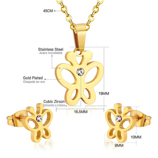 Flutter & Forte Butterfly Jewelry Set: Embrace Elegance and Transformation