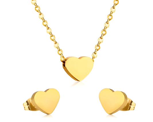 Elegant Heart Necklace Set - Timeless Style for Every Occasion