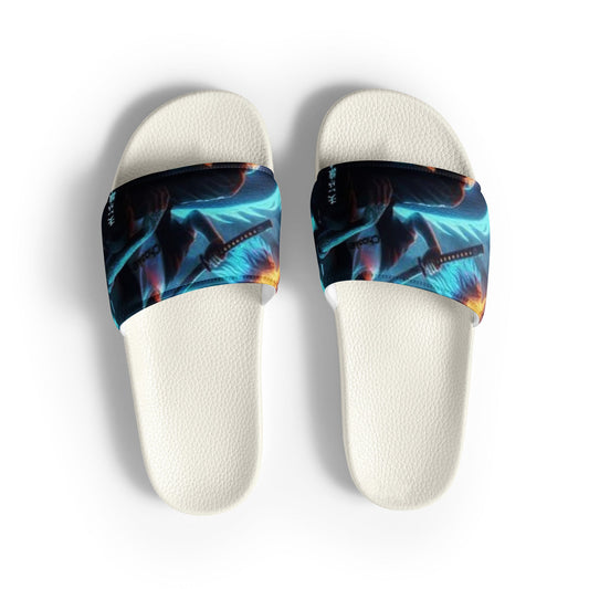 Men’s slides slip-on sandals with cushioned footbed and durable sole for all-day comfort and casual style