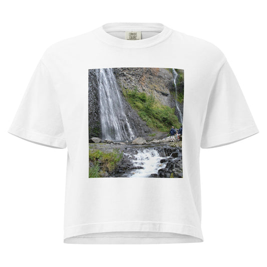 Soundcheck Tee boxy mid-length cotton shirt in neutral color
